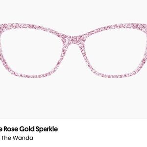 Official Pair Eyewear Rose Gold Sparkle Topper for Wanda Frames
